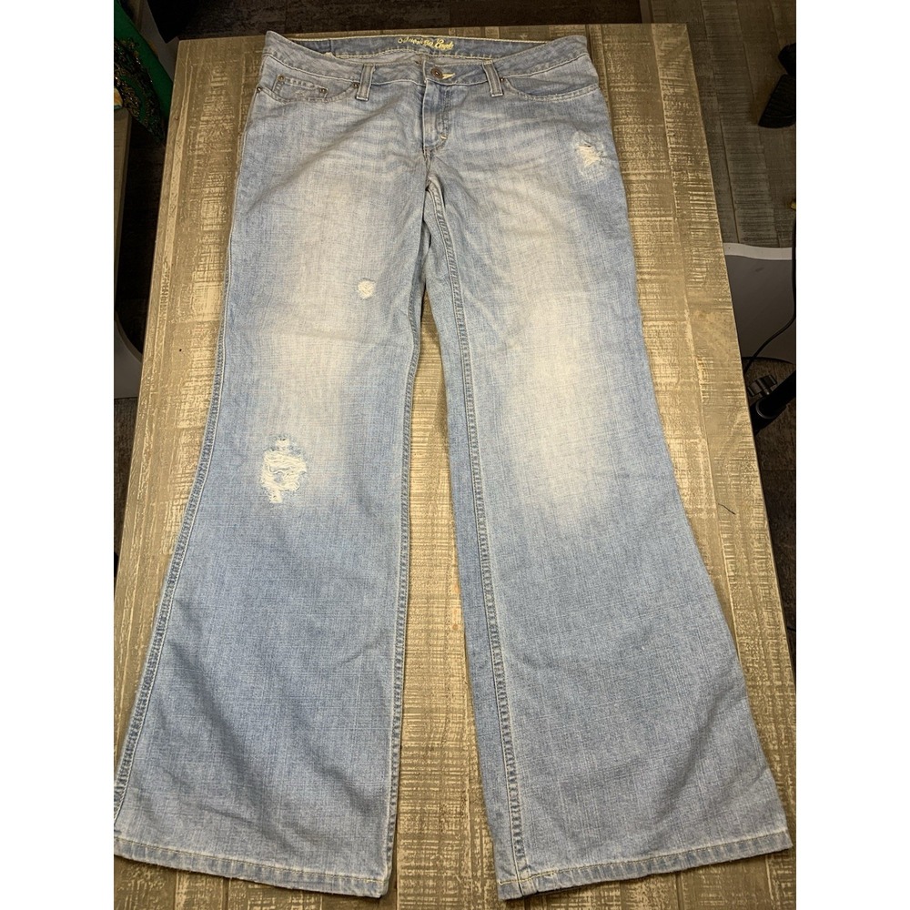 VTG 90s Y2K American Eagle Jeans Low Rise Size 8 No Stretch Boyfriend Jean Women
